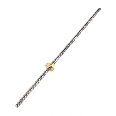 Immagine di VBESTLIFE asta filettata T8, 8 mm, con dado in ottone, per stampanti 3D (400 mm)