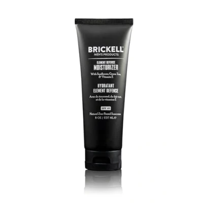 Immagine di Brickell Men&#039;s Idratante Element Defense con SPF45 per uomo, naturale e organico, crema solare in zinco, idrata protegge la pelle dai raggi UVA/UVB, 237 ml, senza profumo