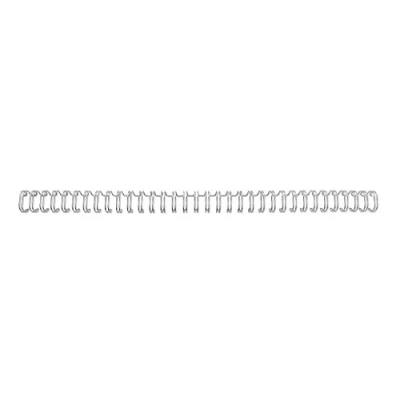 Immagine di GBC Dorsi metallici A5 34anelli 6mm 100pz Argento 4400026