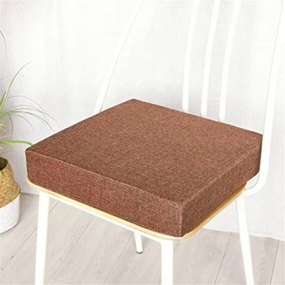 Immagine di Cuscino per Sedia in Memory Foam, Treers Cuscini Sedie Quadrati ? Supporto e Stabilità Perfetti Rivestimento Lavabile da Ufficio a rotelle (Marrone,40x40x5cm)