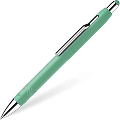 Immagine di Schneider Epsilon 138614 Penna a sfera pressione (tratto XB, colore inchiostro: blu, mina per documenti), verde menta