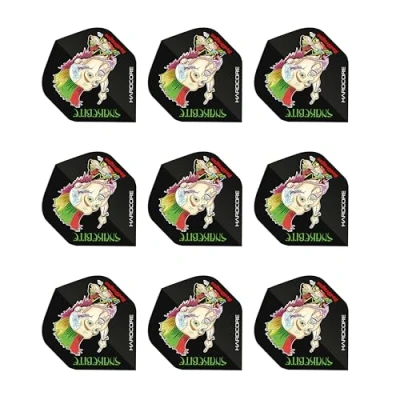 Immagine di Hardcore Peter Wright Snakebite Carattere Volo Dart Standard di Spessore Extra 4 set Per Confezione (12 Voli in totale)