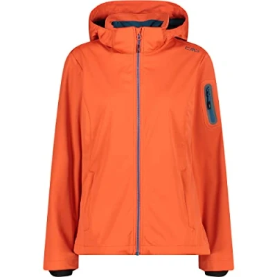 Immagine di CMP Giacca in light softshell da donna con cappuccio removibile, Campari, 40