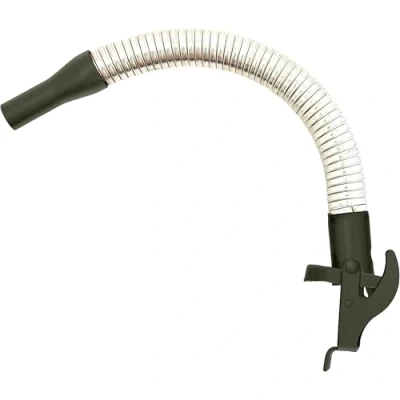 Immagine di BW Beccuccio flessibile per tanica di carburante in metallo, 5/10/20 litri, tubo da 20 mm, benzina, verde bronzo, RAL 6031 F9, made Europe