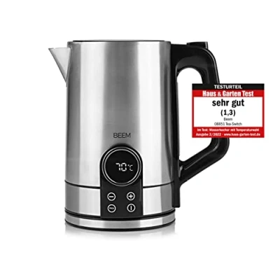 Immagine di BEEM Tea switch, bollitore con regolazione della temperatura e volume di 1,7 l, scelta 40 100 C indicatore temperatura, preparazione alimenti per bambini tè, funzione