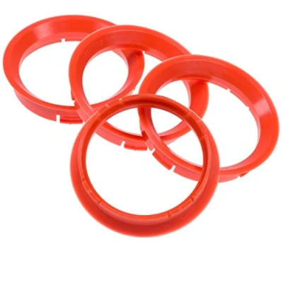 Immagine di 4 X Anelli di centraggio 64,0 56,6 mm Blutorange Cerchioni Made in Germany