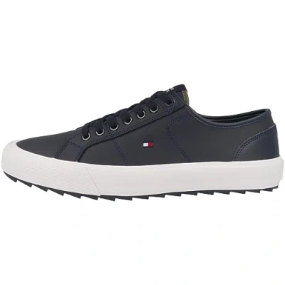 Immagine di Tommy Hilfiger CORE Vulcanized Cleated LOW Sneakers basse, Uomo, Taglia: 41, Desert sky Pelle