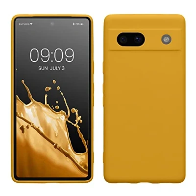 Immagine di kwmobile Custodia Compatibile con Google Pixel 7a Cover Back Case per Smartphone in Silicone TPU Protezione Gommata mango
