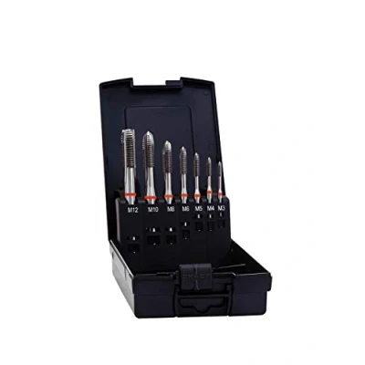 Immagine di Exact 42345 KIT Maschi a macchina 7 parti metrica Taglio destrorso DIN 371 HSS E Forma B 1