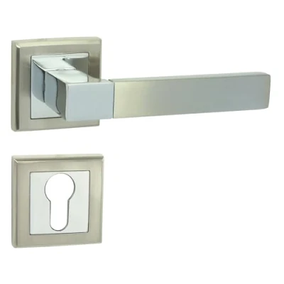 Immagine di Domino Maniglia Real QR M6/M9 PZ Cilindro profilo in nichel cromato [Cilindro a Profilo]