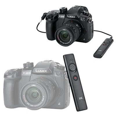 Immagine di JJC telecomando per otturatore compatibile con Panasonic GH7 GH5 GH5S GH4 GH3 G7 G9 FZ1000 II e FZ300 S1 S1R S5 G99 G95, sostituisce il DMW RSL1 RS2