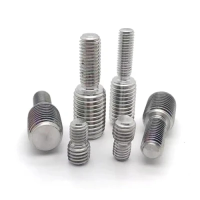 Immagine di 1/2/5 pz Adattatore Filettato Maschio A Bullone M3 M4 M5 M6 M8 M10 M12 M14 M16 M20 304 In Acciaio Inox Doppia Testa Vite di Trasferimento Discussione completa (Size : 2pcs M8x25 M