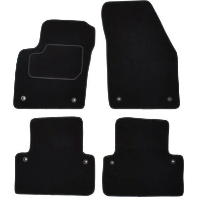 Immagine di MAMMOOTH A041 VOL80 PRM 01 Set tappetino Tessile anteriore e posteriore 4 nero VOLVO: S40 II