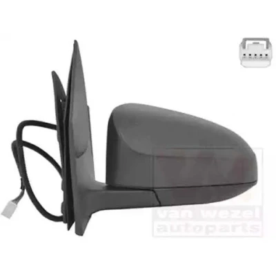 Immagine di Specchio retrovisore esterno Van Wezel 0919807 Sx con la prima mano completo, convesso, per regolazione elettrica specchio, termico