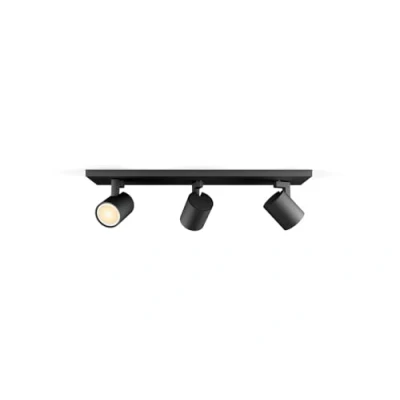 Immagine di Philips Hue Runner, faretto LED a 3 luci, interruttore dimmer, nero