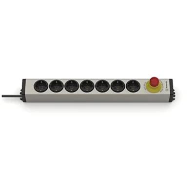 Immagine di Ehmann 0819x00072033 Multipresa Argento, Nero Schuko 1 pz.