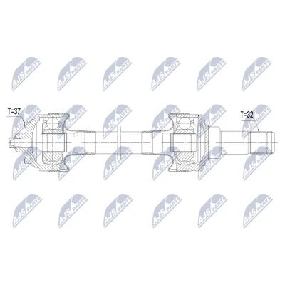 Immagine di NTY NPW BM 248 Albero motore / Semiasse Assale posteriore Dx 788mm Trasmissione automatica