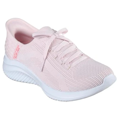 Immagine di Skechers Ultra Flex 3.0 Brilliant Path, Scarpe da Ginnastica Donna, Light Pink Textile Trim, 40 EU