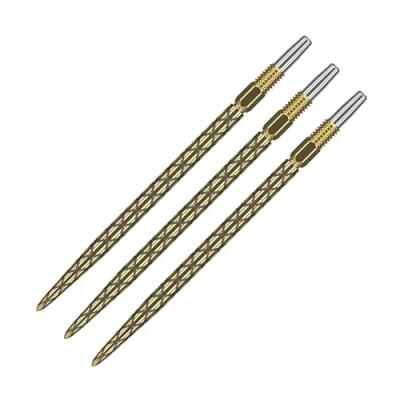 Immagine di Target Darts Swiss Points, Diamond PRO Point Punte per Freccette (Set di 3 Punte) 26MM, Oro Cambia Freccette, Accessori Professionali