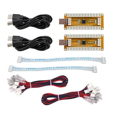 Immagine di SJ@JX Arcade Game USB Encoder Zero Delay 2 Player Gamepad Button Joystick Controller for Nintendo Switch PC PS3 Raspberry Pi MAME