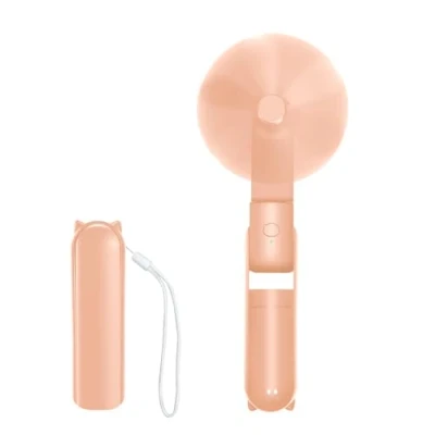 Immagine di Jsdoin Ventilatore Portatile, 3 velocità Ricaricabile Tascabile con Banca di potere, Cordino, Mini per Casa, Ufficio, Viaggi e all’aperto (Rosa)