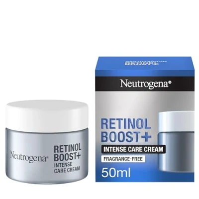Immagine di Neutrogena Crema Notte Anti Aging Intense Retinol Boost+ (50 ml) Trattamento viso con retinolo per combattere i segni visibili dell&#039;invecchiamento idratante antirughe effetto