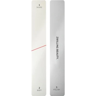 Immagine di ZWILLING Lima per lucidatura, 3 superfici di grana modellare, levigare e lucidare, correggere irregolarità scanalature, premium, bianca, 160 mm