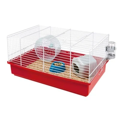 Immagine di Ferplast criceti 9 gabbia per e topolini colorata, con accessori, 46 x 29,5 h 23 cm Bianco