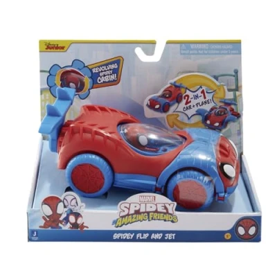 Immagine di Spidey e i suoi super amici, SNF0080 Flip &amp; Jet, giocattolo Spider Man, a partire dai 3 anni