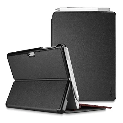 Immagine di ProCase Protettiva Custodia per Surface Pro 7 Plus/Pro 7/Pro 6/Pro 5/Pro 4, Sottile Smart Light Portapenna Integrato, Compatible con Cover di Tipo Nero