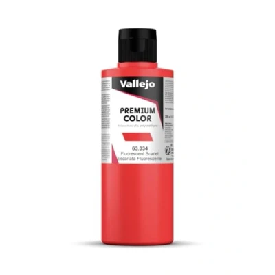 Immagine di Vallejo Premium Airbrush Color Flacone di Vernice a Base d&#039;Acqua, 200 ml, Rosso, 063034