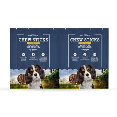 Immagine di by Amazon Snack per Cani Bastoncini da Masticare con Pollame, 8x11g (88g)