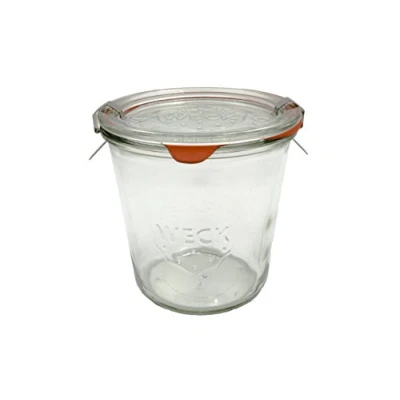Immagine di Weck Barattolo da 580 ml con coperchio 100 mm, guarnizioni e clip incluse
