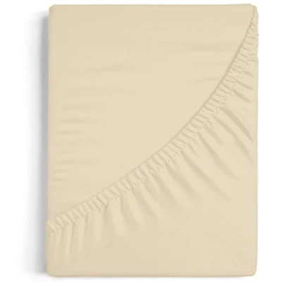 Immagine di Burrito Blanco Lenzuolo con angoli A8 in cotone 100% Lenzuola 90 x 190/200 cm Colore beige