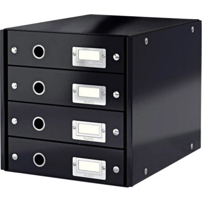 Immagine di Leitz Click &amp; Store 6049 00 95 Cassettiera Nero DIN A4 Numero cassetti: 4