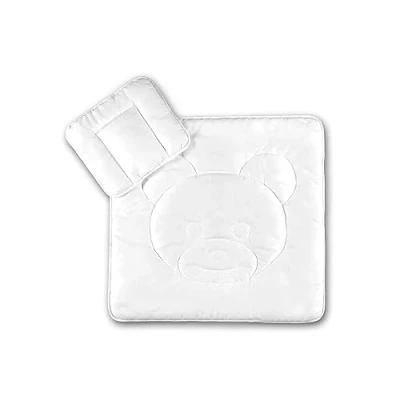 Immagine di KiGATEX Piumone per bambini e neonati biancheria da letto certificata con cuscino coperta adatto alle persone allergiche (set di neonati, 35 x 40 + 80 cm)