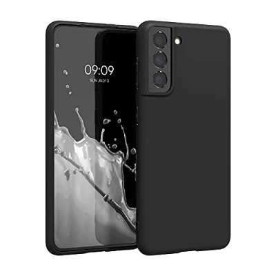 Immagine di kwmobile Custodia Compatibile con Samsung Galaxy S21 Cover Back Case per Smartphone in Silicone TPU Protezione Gommata nero matt