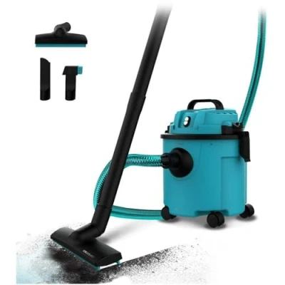 Immagine di Cecotec Aspirapolvere Solidi e Liquidi 16 L Conga Rockstar Wet &amp; Dry Compact Plus. 1200 W, 20kPa, Doppia funzione: aspiratore soffiante, Ultraleggero compatto, Ruote, Raggio d&#039;azione 5m