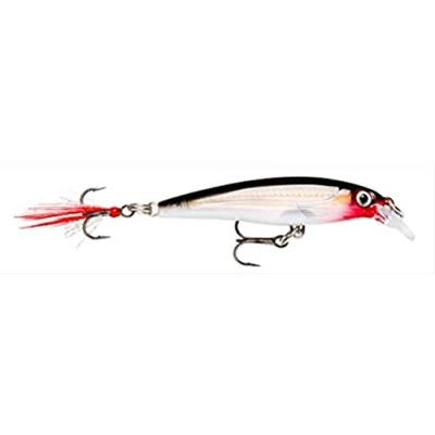 Immagine di Rapala Esca con Ami N. 6/7, 0.9 1.5m di Profondità Nuoto, 8cm Dimensioni, Argento