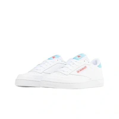 Immagine di Reebok Club C 85, Scarpe da Ginnastica Uomo, Bianco Ftwwht Kinblu Dynred, 34.5 EU