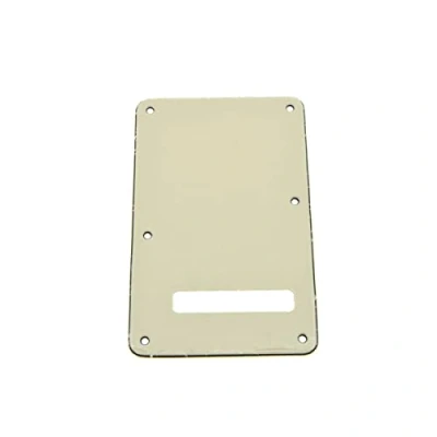 Immagine di Dopro Strat Piastra posteriore per chitarra ST Trem Tremolo, adatta a USA/Mexican Standard Fender Stratocaster invecchiato bianco 3 strati