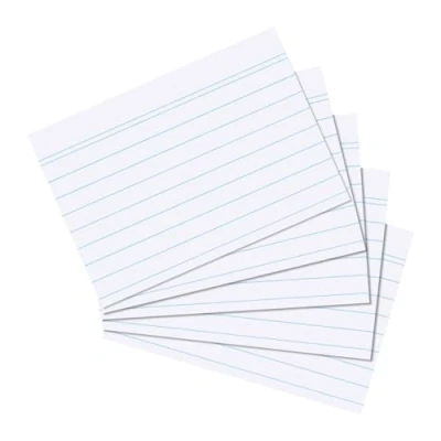 Immagine di Herlitz Schede per appunti, 100 pezzi, Formato A5, bianco