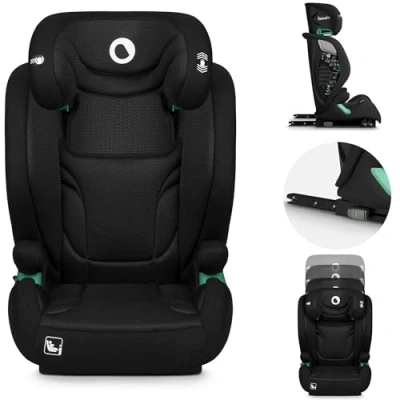 Immagine di Lionelo IGO Seggiolino Auto Adattabile i Size ISOFIX per Bambini 100 150cm Conforme all&#039;Ultimo Standard R129 Sicurezza Tri Guard, Cresce Insieme al Tuo Bambino con 13 Regolazioni, Comodo