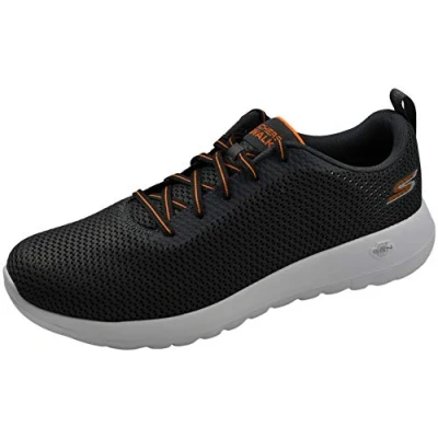 Immagine di Skechers Go Walk Max Effort, Scarpe da Ginnastica Uomo, Carbone/Arancione, 46 EU