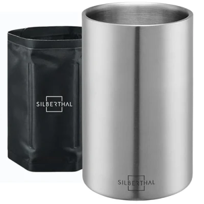 Immagine di SILBERTHAL Glacette Bottiglia vino 2 Busta incluse Secchiello refrigerante Wine Cooler