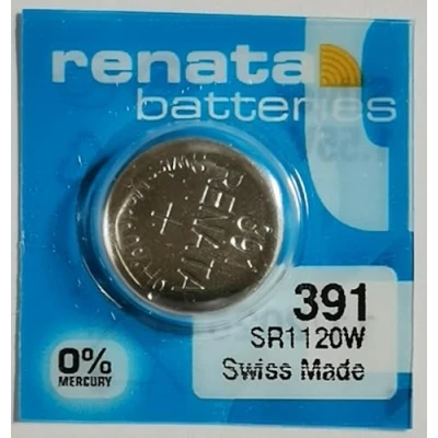 Immagine di Renata Batteria a bottone 391 1.55 V 1 pz. 50 mAh Ossido dargento SR55