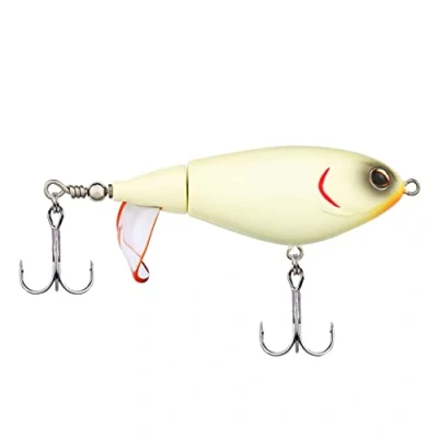 Immagine di Berkley Choppo Topwater Fishing Lure Esca propulsiva di facile utilizzo per Bass e pesci predatori, crea il massimo disturbo rumore in superficie 7,5 cm/Bone