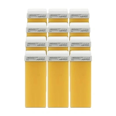 Immagine di RESTASE Cera Depilatoria Liposolubile Roll On, Resina di Pino e d&#039;api, per Tutti i Tipi Pelle, 12 x 100 ml, Made in Italy