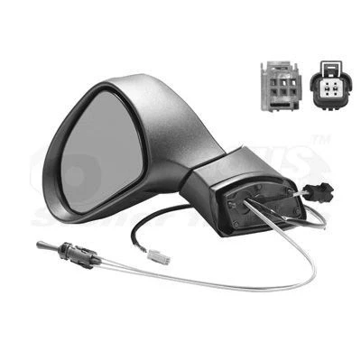 Immagine di Specchio retrovisore esterno Van Wezel 4029803 Sx con la prima mano completo, convesso, regolabile dall&#039;interno PEUGEOT: 207 Hatchback