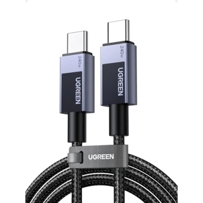 Immagine di UGREEN Cavo USB C PD 3.1 240W, Type Ricarica Rapida 140W 100W 60W, Compatibile con Macbook, iPad Pro Air, Dell, Thinkpad, iPhone 16/15 Plus Max, Galaxy S24 Ultra, ecc. 2M